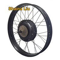 Kit de conversion de moteur de moyeu arrière sans balais et sans engrenages pour vélo électrique 48V 1000W 1500W 26 pouces Fat 26x4.0