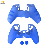 Peaux de contrôleur en silicone avec poignée au pouce, coque de protection Consol d'origine compatible avec les accessoires en boîte PS4, vente en gros
