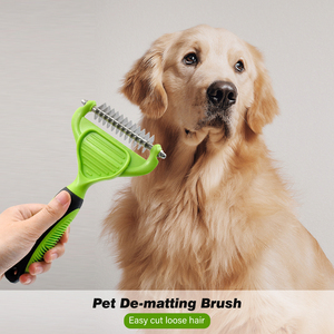 Stuoie per la <span class=keywords><strong>toelettatura</strong></span> dei peli di animali domestici rimozione sottopelo rastrello spazzola per cani e gatti - Product Image 2