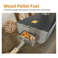 Four à pizza au bois moderne de qualité supérieure Eureka SN12M-R en acier inoxydable, surface de cuisson de 12 pouces pour restaurant, utilisation en extérieur, finition poudrée