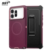 Pour Samsung S27 Series – Coque de téléphone antichoc robuste 3-en-1 avec clip pour S27 Ultra – Vente en gros