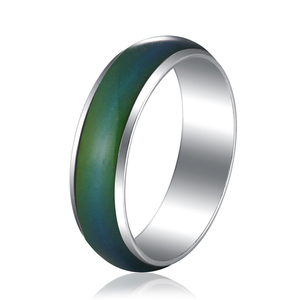 La temperatura dei gioielli semplici 6mm cambia il colore degli uomini dell'anello dell'umore di rame magico non cambia mai l'anello di colore - Product Image 1