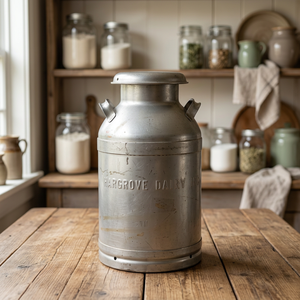 Grande boîte de stockage de lait en aluminium de qualité alimentaire avec couvercle, seau robuste pour la collecte et le transport à la ferme - Product Image 4