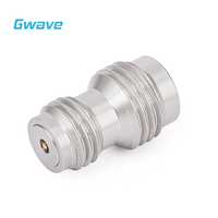 Connecteur RF femelle Gwave 1,85 mm pour montage sur panneau, compatible avec les composants en acier inoxydable pour circuits imprimés, impédance 50 ohms, compatible DC-65 GHz, conforme RoHS