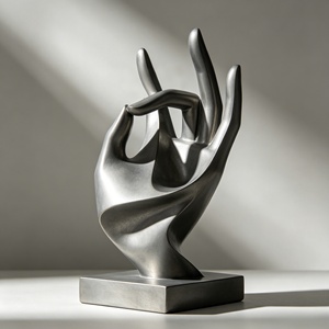 Escultura de Mano en Forma de BZY <span class=keywords><strong>OK</strong></span>, Tamaño Personalizable, Versión para Exteriores o de Mesa, Perfecta para Decoración del Hogar, Estatua de Resina - Product Image 1