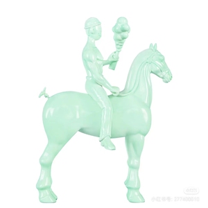 Designer De Alta Qualidade Green Horse Artist Made Collectible Resina Figura Toy Anime Resina Action Figure - Product Image 2