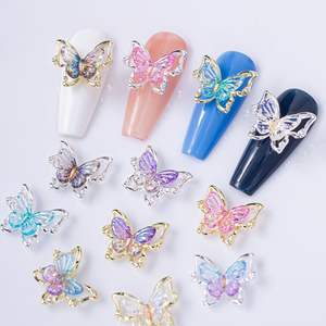 Nagels tudio Radiant Gold Silber Hohl kanten Nail Art Schmuck Luxuriös Schöne Exquisite Schmuck dekoration - Product Image 2