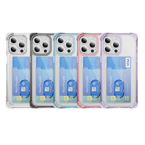 Portefeuille Téléphone étui pour <span class=keywords><strong>iphone</strong></span> 15 Pro 14 Plus 13 12 Mini 11 Pro Max 6 7 8 XR XS <span class=keywords><strong>SE</strong></span> <span class=keywords><strong>2020</strong></span> Clair Carte Sac Fente Couverture Antichoc Shell - Product Image 1