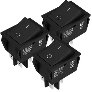 Heavy Duty 12V Rocker On Off Switch 2 Position Rocker Switch 40A Rocker Switch DPST 4 Pin 30A 250VAC