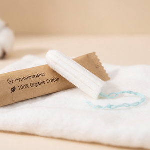 Tampons numériques en coton biologique hypoallergénique, emballés individuellement dans du papier, écologiques, de qualité médicale, pour femmes à peau sensible - Product Image 1