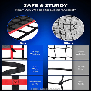 Bạt PVC Bìa Nhiệm Vụ Nặng Nề Pickup Cargo Net An Toàn Lưới Cho Xe Tải Pickup Giường 6'x4.8 'Cho SUV ATV Giàn Khoan Dầu Hàng Hóa Giá - Product Image 2