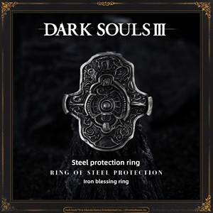 Anillo <span class=keywords><strong>de</strong></span> Protección <span class=keywords><strong>de</strong></span> Piedra Natural con Licencia Oficial <span class=keywords><strong>de</strong></span> Dark Souls III, Anillo <span class=keywords><strong>de</strong></span> Caballero Rey <span class=keywords><strong>de</strong></span> Acero, Refugio <span class=keywords><strong>de</strong></span> Cobre, Anillo <span class=keywords><strong>de</strong></span> Personaje Personalizable - Product Image 3