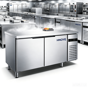 Congélateur commercial à 2 portes, plan de travail en acier inoxydable, réfrigérateur sous comptoir pour cuisine - Product Image 5