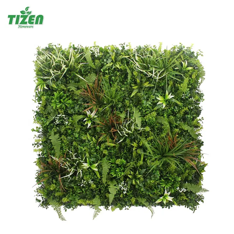 Заводская цена, искусственная трава для гостиной Tizen, искусственная зеленая уличная стена из искусственных растений