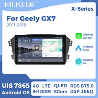 MEKEDE X10 X20 X30 X40 UIS7865 8+128G QLED AKM DSP CarPlay sans fil Android Auto pour Geely GX7 2011-2019