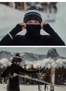 100% <span class=keywords><strong>Laine</strong></span> Mérinos <span class=keywords><strong>Sous</strong></span>-vêtement Thermique à Manches Longues Col Roulé pour Femmes Anti-odeurs Hiver Ski Randonnée Extérieur - Product Image 3