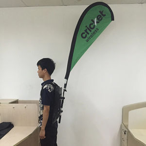 소형 야외 이동식 배낭 광고 깃발 다양한 모델 플라잉 플래그 - Product Image 1