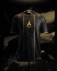 Maillot de football Dembele 10 <span class=keywords><strong>Paris</strong></span> <span class=keywords><strong>édition</strong></span> limitée noir or AI conçu pour la saison 2025, vêtements de sport pour hommes, enfants et adultes, fan - Product Image 3