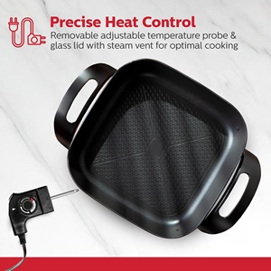 Đồ gia dụng chảo điện Chảo điện với điều chỉnh nhiệt độ điều khiển pfoa-miễn phí không dính lớp phủ đa chức năng nồi - Product Image 4