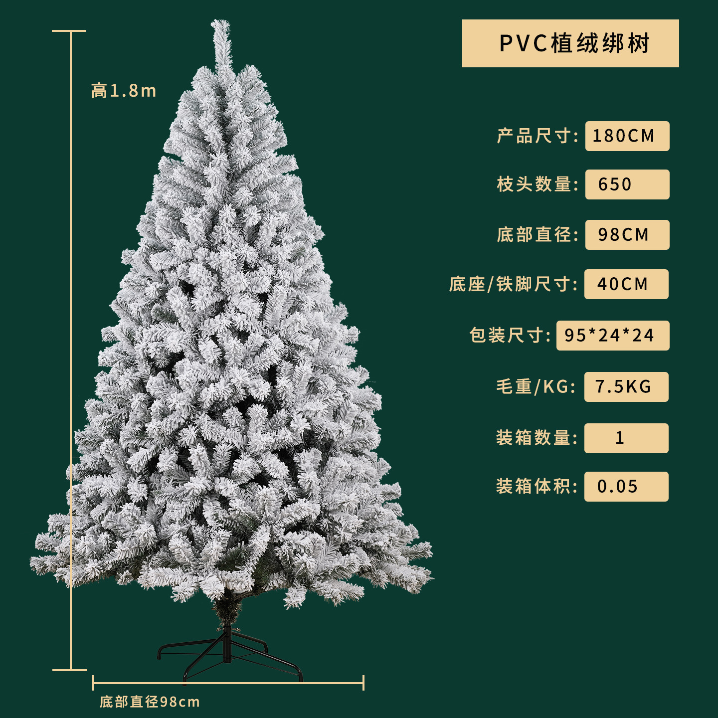Flocage PVC crypté de 1,8 mètre à 650 branches