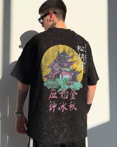Camisetas Personalizadas Extra Grandes de Algodón Grueso, Ropa Urbana de 220 a 350 g, Camisetas Unisex con Estampado Personalizado para Hombre - Product Image 3