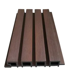 Decorazione della tavola di legno esterno materiali da costruzione composito fascia bordo esterno della parete esterna del pannello di rivestimento della parete di legno