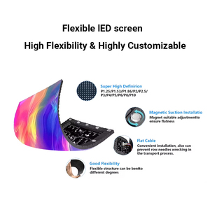 Pantalla LED Curva para Video Wall Publicitario Interior y Exterior P1.25 P2.5 P3 para Estudio de TV, Conciertos, Tiendas Minoristas y Centros Comerciales - Product Image 3
