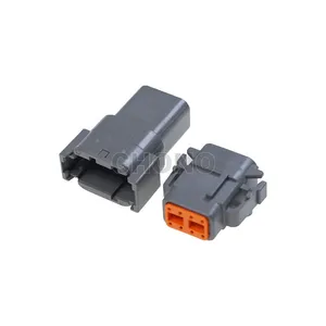 8 Cavities Female DTM Series Auto Wiring Connector DTM06-8S