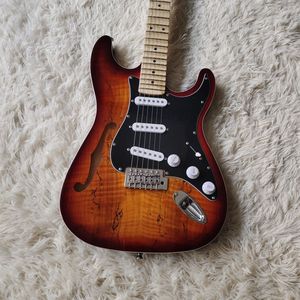 Guitarra Eléctrica de Alta Gama con Orificios en Forma de F, Fabricada en Madera Sólida, Profesional para Presentaciones, con un Aspecto Premium y Elegante - Product Image 3