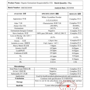 Chất lượng cao nhất Hữu Cơ Germanium sesquioxide Ge-132 12758-40-6 bột mịn sức khỏe pharmac nguyên liệu hữu cơ trung gian - Product Image 1