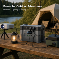Centrale Électrique Portable 2400W & Kit Panneau Solaire 100W – Système d'Énergie pour Aérateurs de Pêche, Lampes Frontales, Détecteurs de Poissons et Bateaux à Appât