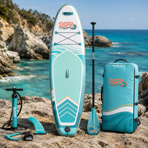 Planche de <span class=keywords><strong>paddle</strong></span> <span class=keywords><strong>gonflable</strong></span> à traction améliorée, zone antidérapante pour les <span class=keywords><strong>pieds</strong></span>, stable pour la pratique quotidienne du <span class=keywords><strong>paddle</strong></span> en eau en plein air - Product Image 1