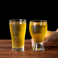 Verre à bière incassable en acrylique, gobelet PC pour boissons, tasse épaisse transparente pour boissons froides, résistante à la chaleur pour hôtel, bar, restaurant
