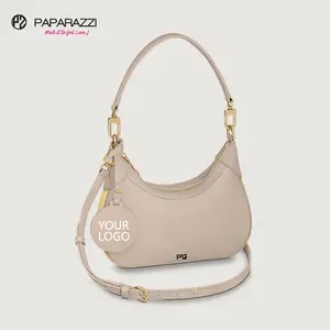 Paparazzi PA0140-1 Mode Farbe passend Hobo Achsel Tasche Frauen Leder Umhängetasche Benutzer definiertes Logo Mit Münz beutel