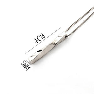 Hiphop kalung berputar, perhiasan kalung bentuk tali panjang persegi panjang untuk pria dan wanita - Product Image 6