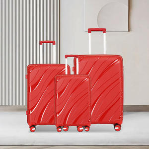 Set da Viaggio d'Affari 3 Pezzi in Materiale PP con Ruote a 360° °   Valigia da Cabina Silenziosa con Ruote, Grande Capacità e Chiusura a Combinazione - Product Image 1