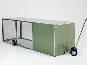 <span class=keywords><strong>Poulailler</strong></span> mobile portable galvanisé à chaud avec roues, enclos à volailles anti-prédateurs - Product Image 2