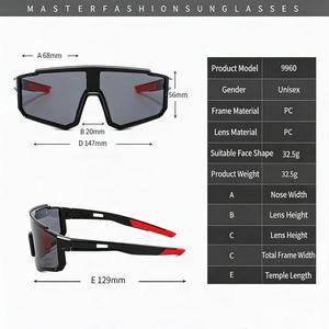 แว่นกันแดด Viper Custom Sport รุ่นปี 2024 สำหรับผู้ชาย ดีไซน์ใหม่ ป้องกันลม โปร่งใส/กรอบสีเขียว เลนส์แบบชิ้นเดียว UV400 ป้องกันรังสียูวี  แว่นตาสั่งทำพิเศษ - Product Image 6