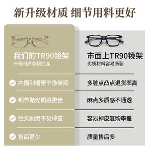 Monturas de Gafas Redondas Estilo Coreano para Mujer, Lentes de PC Extra Anchas 210757, Origen Danyang - Product Image 5