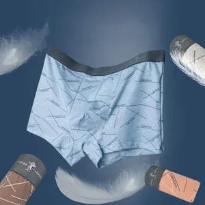 Nouveau short imprimé, sous-vêtements décontractés pour hommes, caleçons grande taille