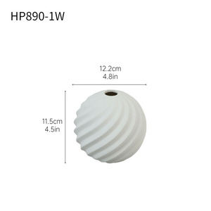 Vase en céramique de style Ins, rond, noir et blanc, taille <span class=keywords><strong>S</strong></span>, décoration pour la maison - Product Image 6