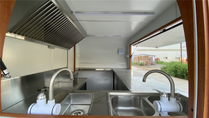 Catering Trailer Mobile Food Cart Big Display Selling Window with EU Sockets Kiosk Food Trailer - Product Image 3
