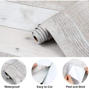 Papel tapiz de palo de cáscara de grano de madera de arce de estilo moderno, lienzo autoadhesivo para guardería, dormitorio, cocina, decoración del hogar, Stock - Product Image 5