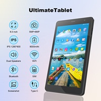 2025 nouveau 8 pouces WIFI Android 4G enfants tablette PC 8MP caméra MTK 8000mAh éducatif Sim Slot affaires bureau tablette pour l'éducation