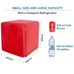 ตู้เย็นมินิแบบตั้งโต๊ะ ดีไซน์ใหม่ สำหรับบาร์ โรงแรม บ้าน พร้อมคอมเพรสเซอร์ ได้รับมาตรฐาน CE, EMC, RoHS, GS - Product Image 2