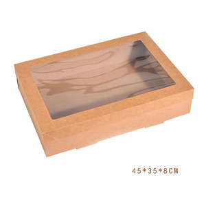 Ins hot cookie tiramisu sandwich dessert boîte de pique-nique alimentaire brunch emballage plateaux en carton pâturage boîte emballage avec séparateurs - Product Image 5