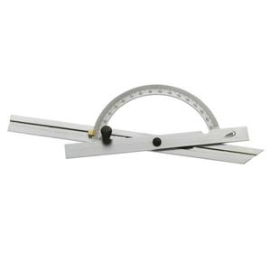 HELIOS PREISSER - 0415304 Transportador biselado con barra de tope ajustable 10 ° - 170 ° PROTRACTORES Y PROTRACTORES BISELADOS - Product Image 1