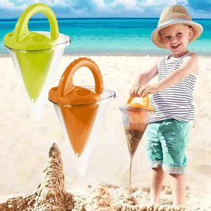 Conque à sable en plastique pour la plage, outil de construction de château de sable, jouet sensoriel pour enfants - Product Image 3