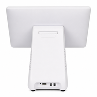 Sistema POS Táctil Dual de 15.6” J1900 4+64, Máquina de Facturación Inteligente con Impresora Yanke de 80mm, Compatible con WiFi y Altavoz para Tiendas Minoristas