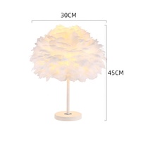 HITECDAD trépied lampadaire plumes lampes de Table lampes de chevet lampe de Table avec finition dorée pour chambres à coucher salle à manger salon